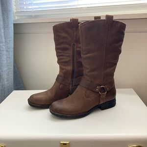 Born Brown Heeled Boots